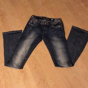 Miss Me Studded Signature Boot Jeans sz 27